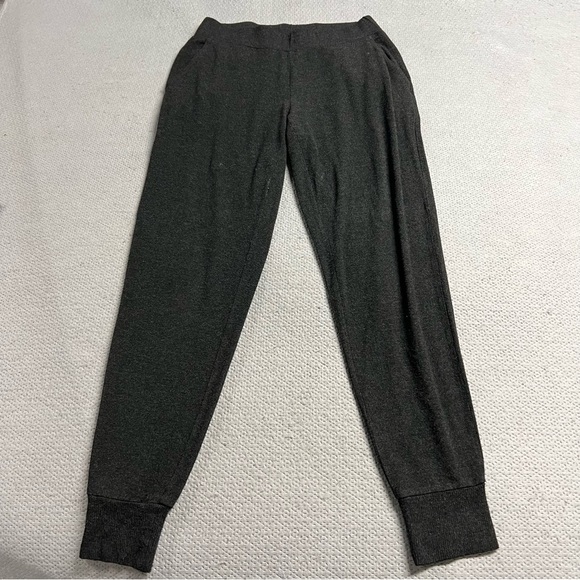 Eileen Fisher Charcoal Gray Pull On Lounge Pants Pockets XXS GUC - Picture 1 of 7